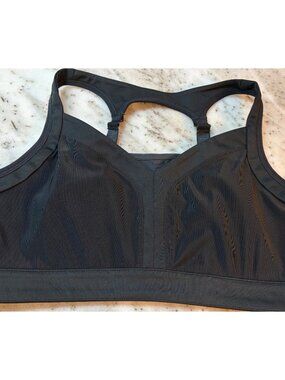 FABLETICS Sports Bra Black Racerback Wireless No Wire Size XL Athleisure